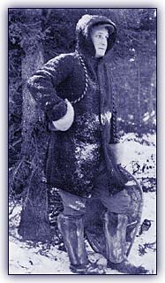 Flaherty at Moose Factory (southern Hudson Bay) during his early explorations